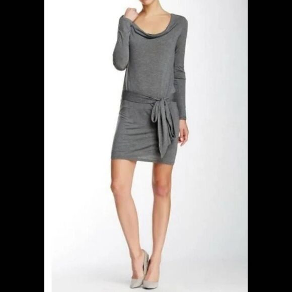 Haute Hippie long sleeve drapes Dress Size Large 3053 nwt. - Picture 5 of 12